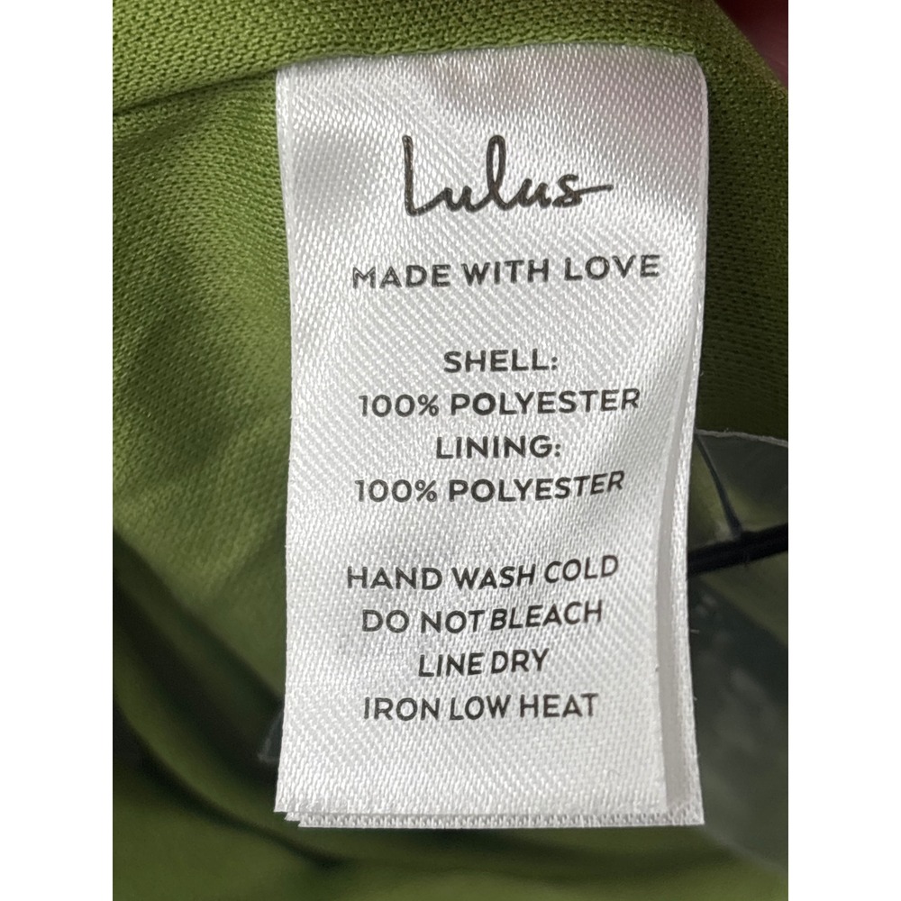 Lulus Gwenny Lime Green Plisse Halter Neck Maxi Dress Glam Evening Formal Size M - Picture 12 of 13